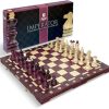 Juego de ajedrez de madera de lujo Wegiel -Maroon