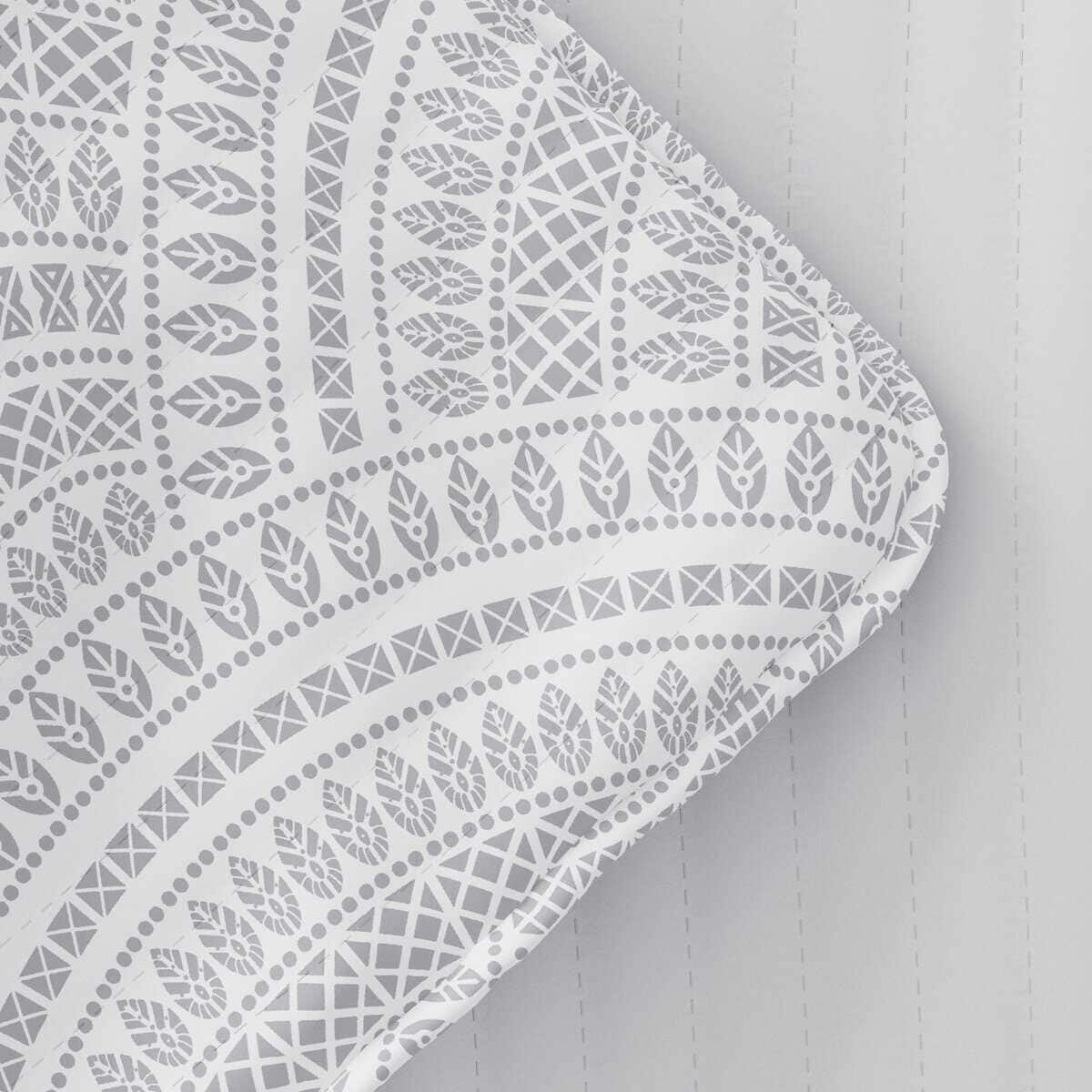 Colcha King Scalloped Gris Claro - Imagen 9