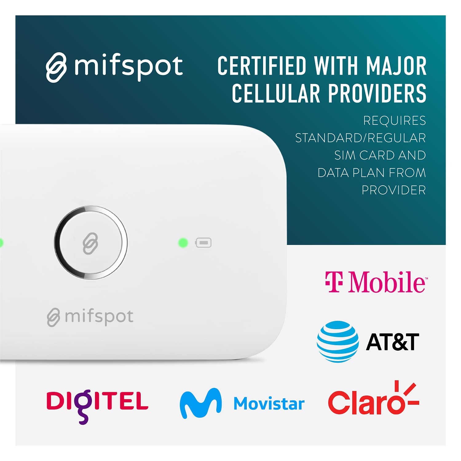 MIFSPOT MFS5573, 150 Mbps 4G LTE Hotspot Móvil, Router - Imagen 3