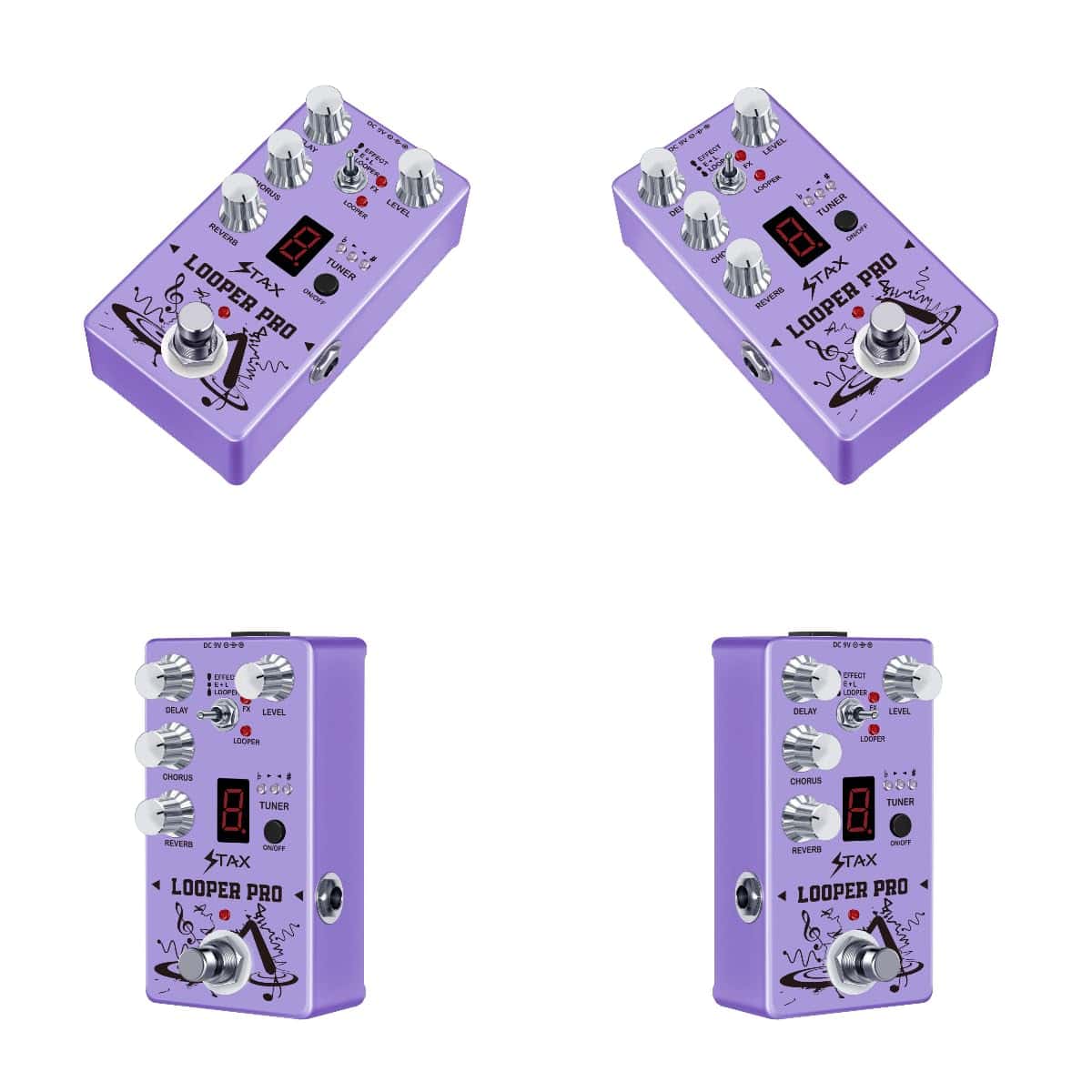 Pedal Profesional Stax RE-05 Looper 5 Modos Multi Efectos - Imagen 7