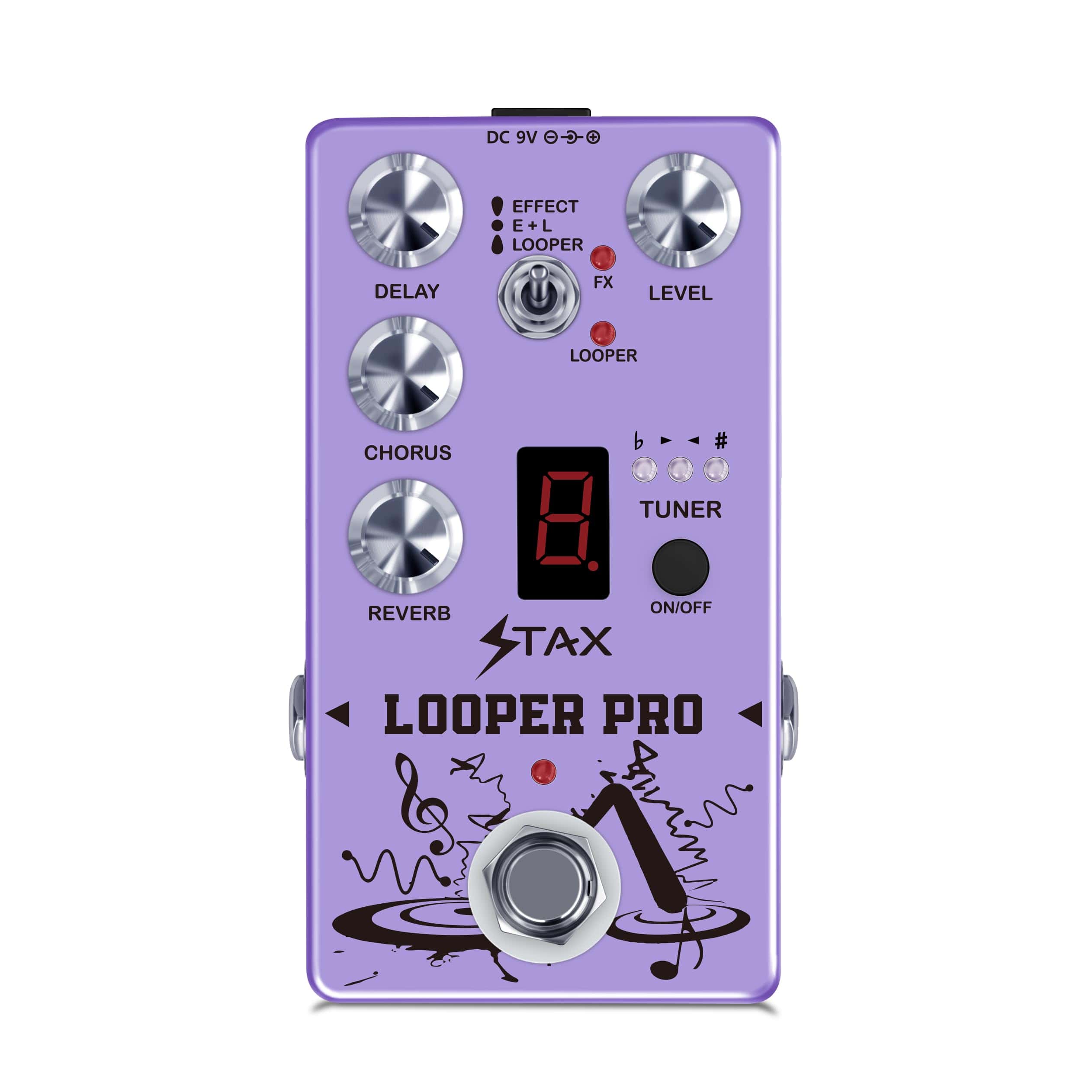 Pedal Profesional Stax RE-05 Looper 5 Modos Multi Efectos
