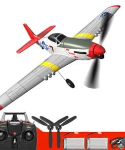 Avión RC Fancemot 4-CH Avión RC P51 Pro Listo para Volar