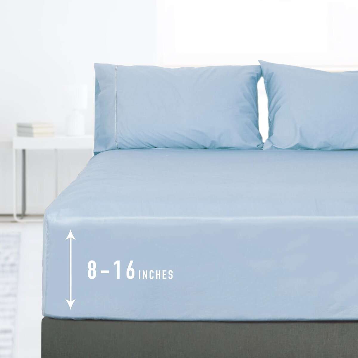 Sábana ajustable California King con motivo de girasol,