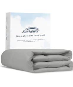 Edredón Alternativo de Tamaño King en Gris Plateado de