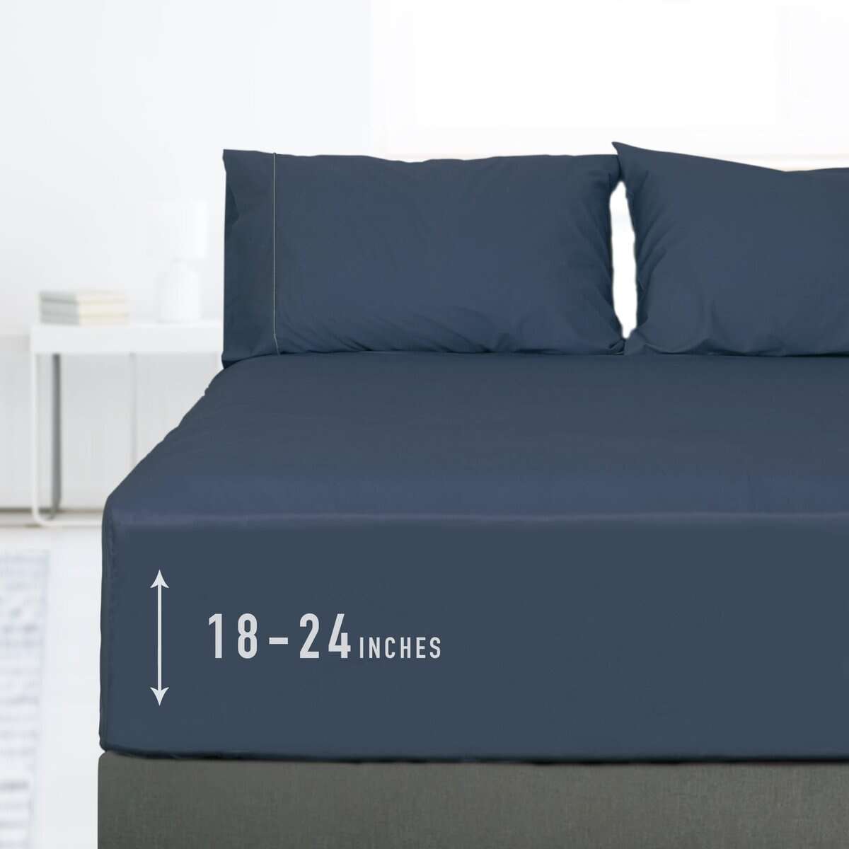 Sábana Ajustable de Girasol, 1 Pieza, Bolsillo Extra