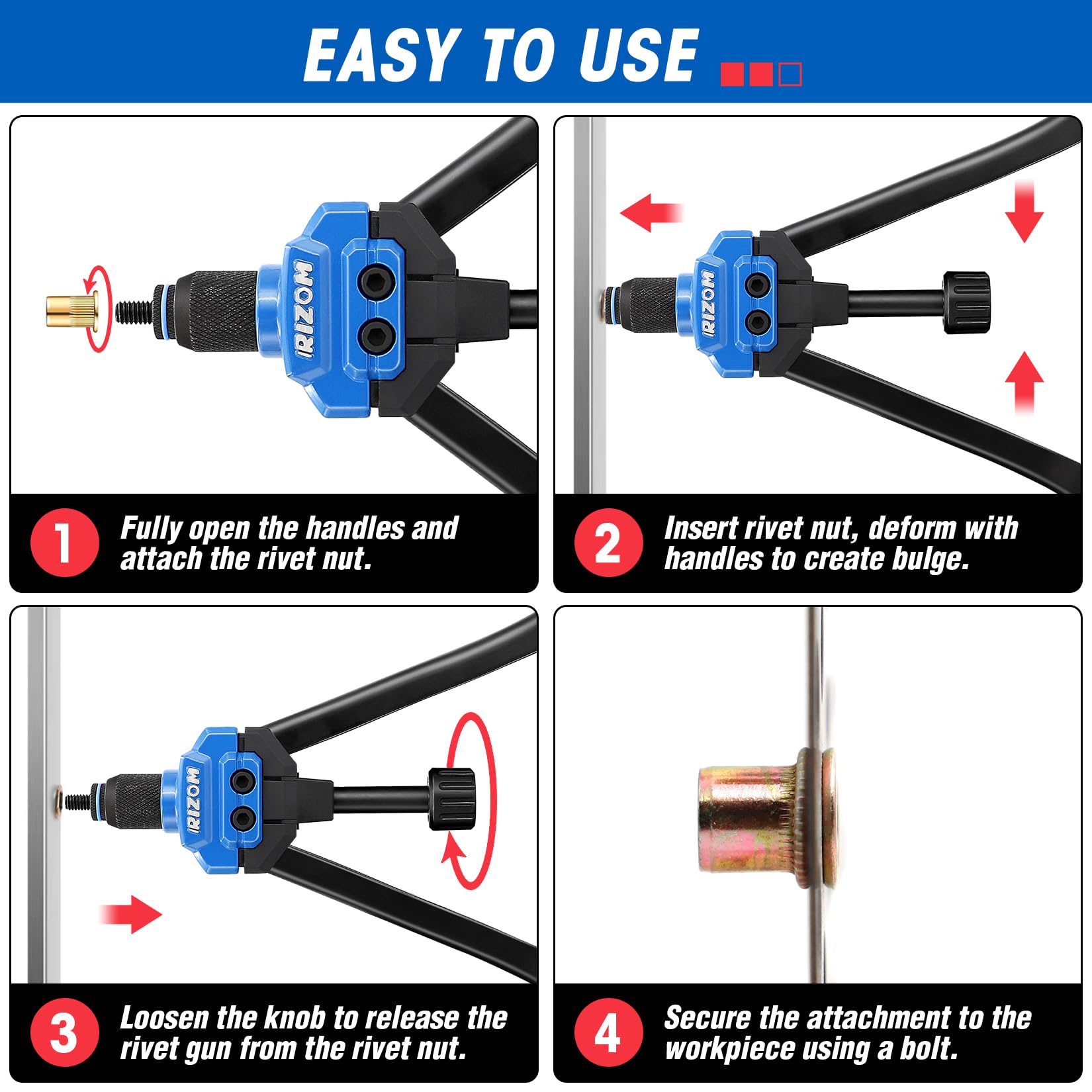 Herramienta de Tuercas Remachadas Rizom, Juego de 16� de - Imagen 8