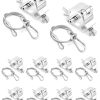 QWORK 10 Paquete 2 Pulgadas 220lbs Abrazadera de Luces de