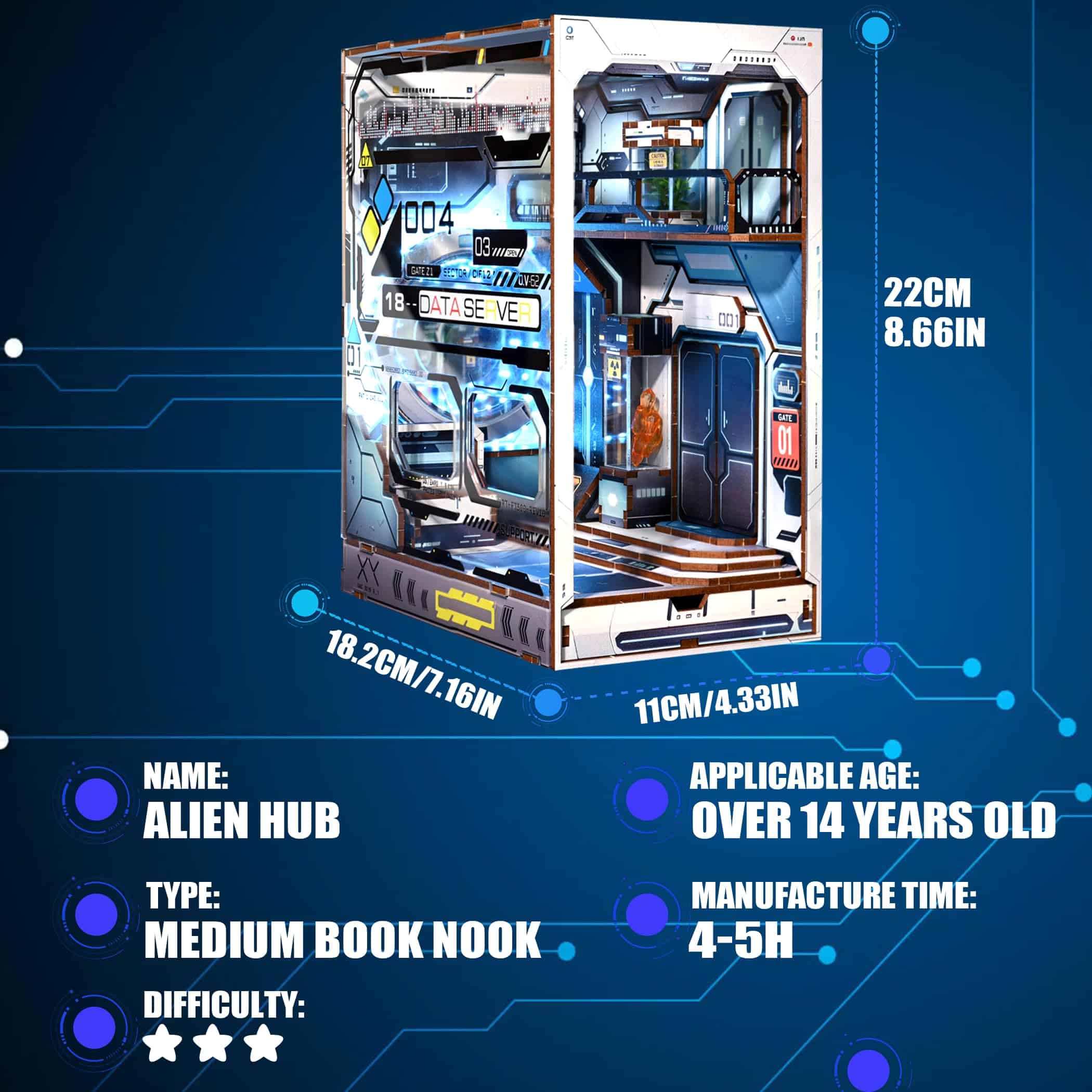 Kit de Rincón de Libros AONGAN - Kit de Casa de Muñecas en - Imagen 3