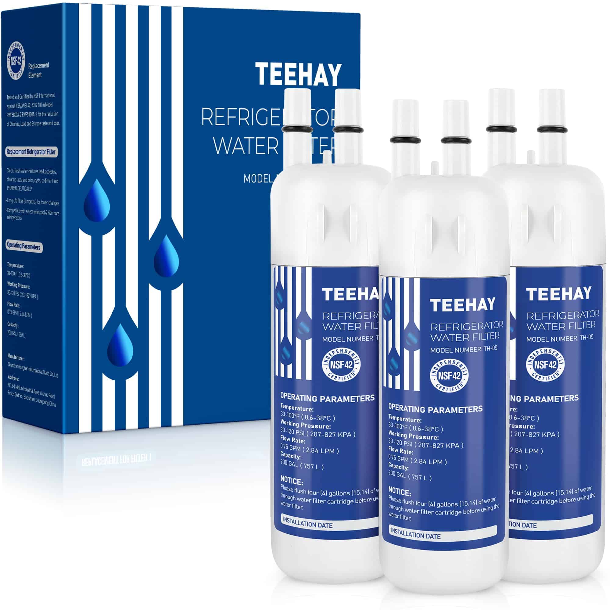 Filtro de Agua de Repuesto Rarolft para P8RFWB2L, P4RFKB2,