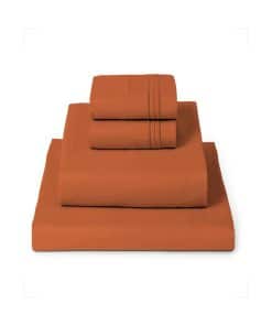 Juego de sábanas Mellanni Queen - 4 -Terracota