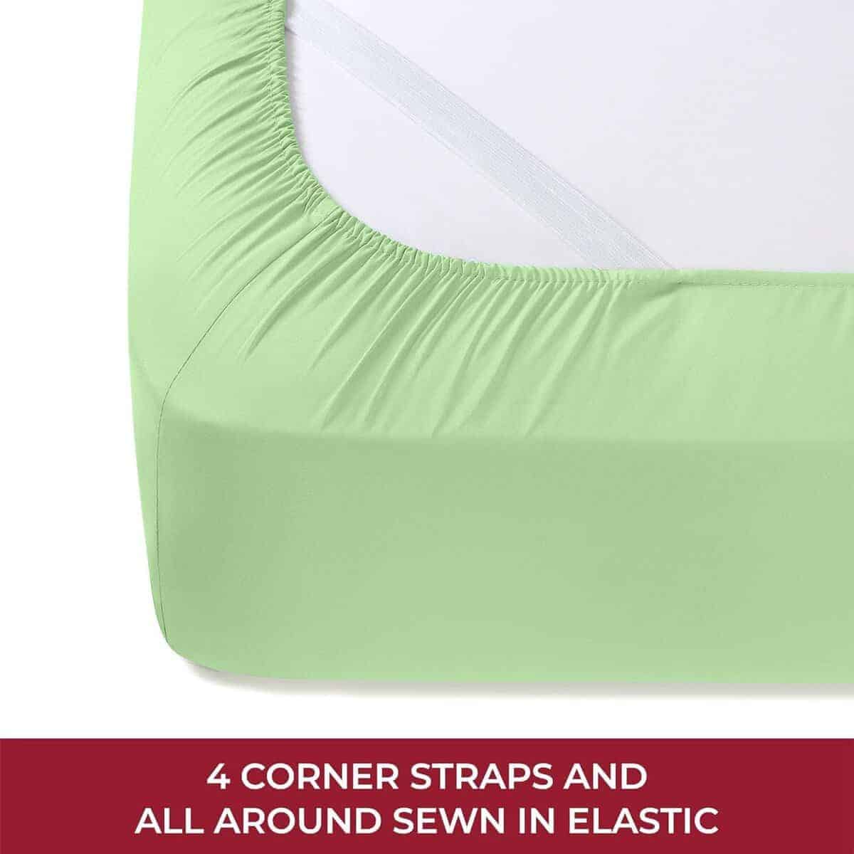 Juego de sábanas Mellanni RV Short Queen -Pistacho - Imagen 7