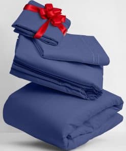 Juego de sábanas Mellanni Twin XL - Colección -Azul Nova