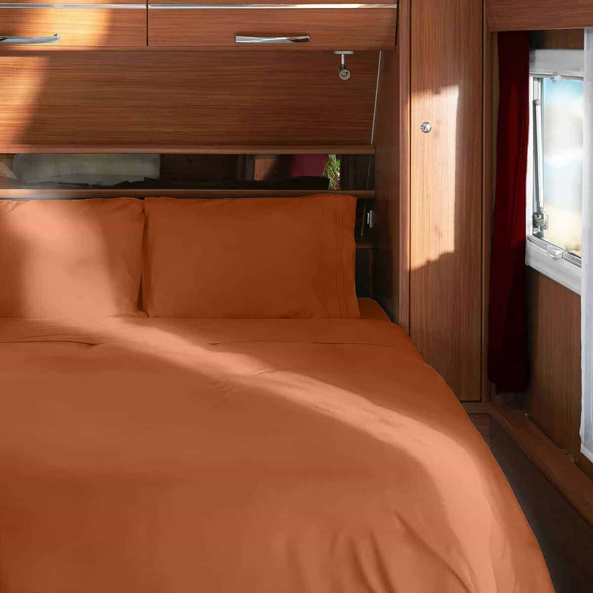 Juego de Sábanas Mellanni RV Short Queen - -Terracota