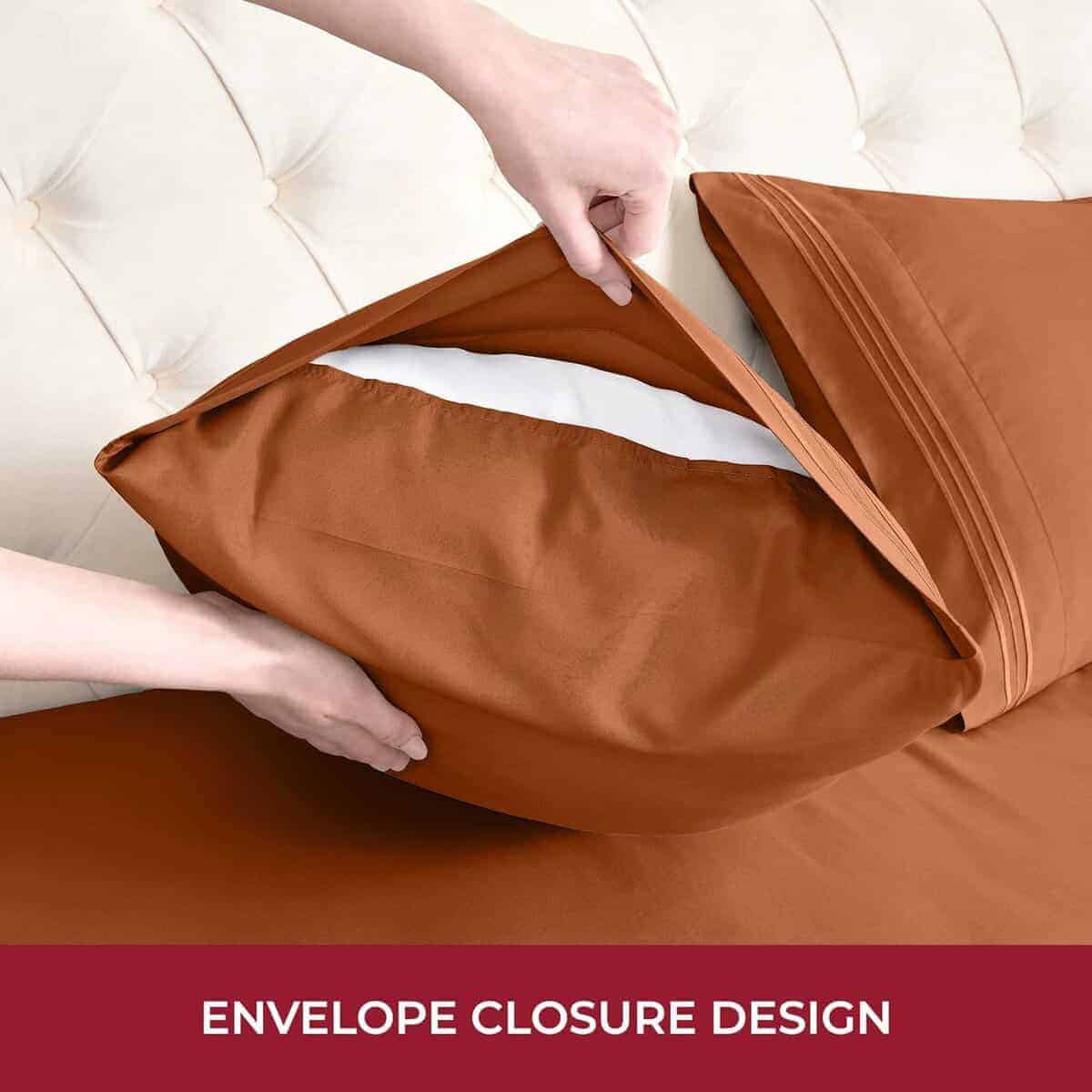 Juego de Sábanas Mellanni RV Short Queen - -Terracota - Imagen 8