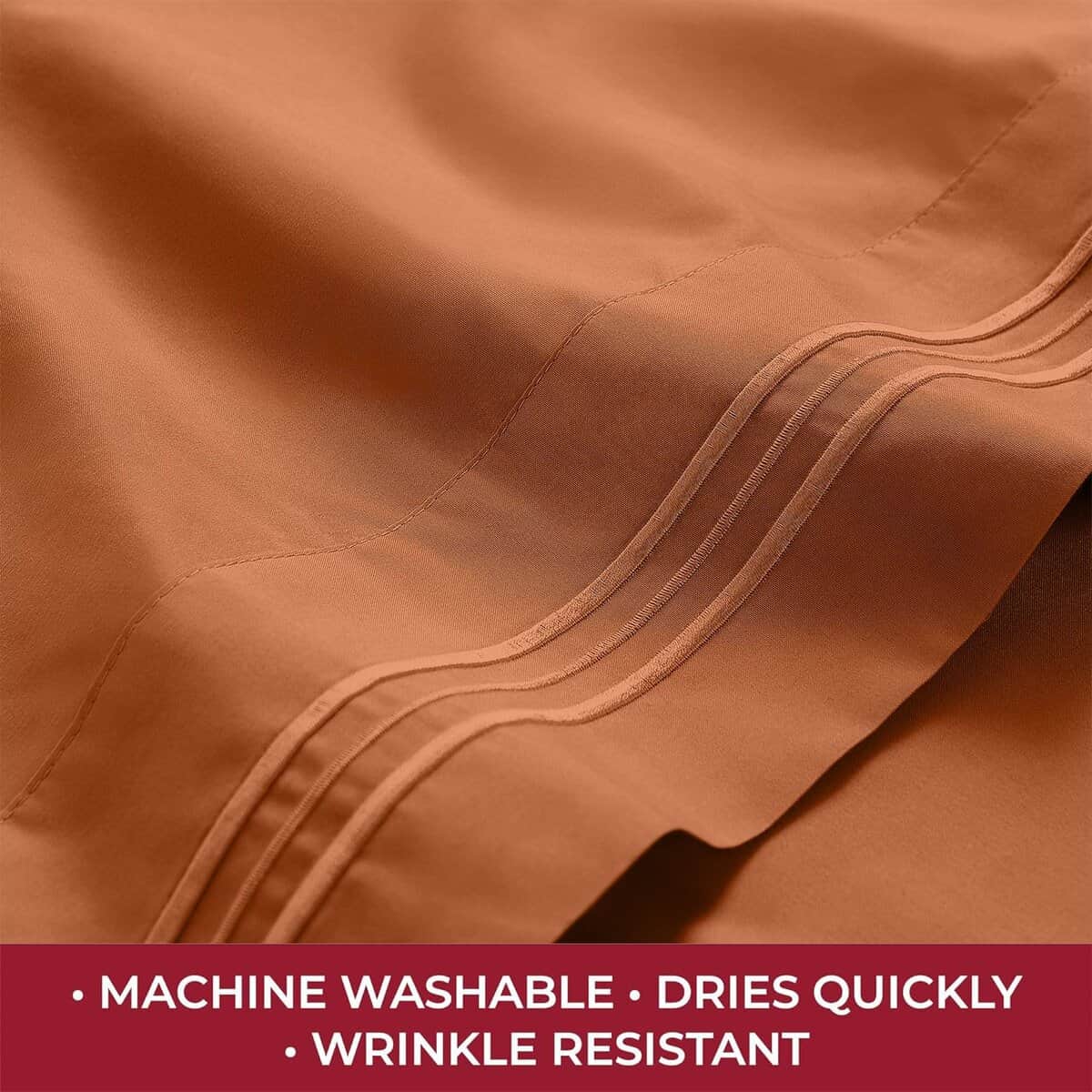 Juego de Sábanas Mellanni RV Short Queen - -Terracota - Imagen 6