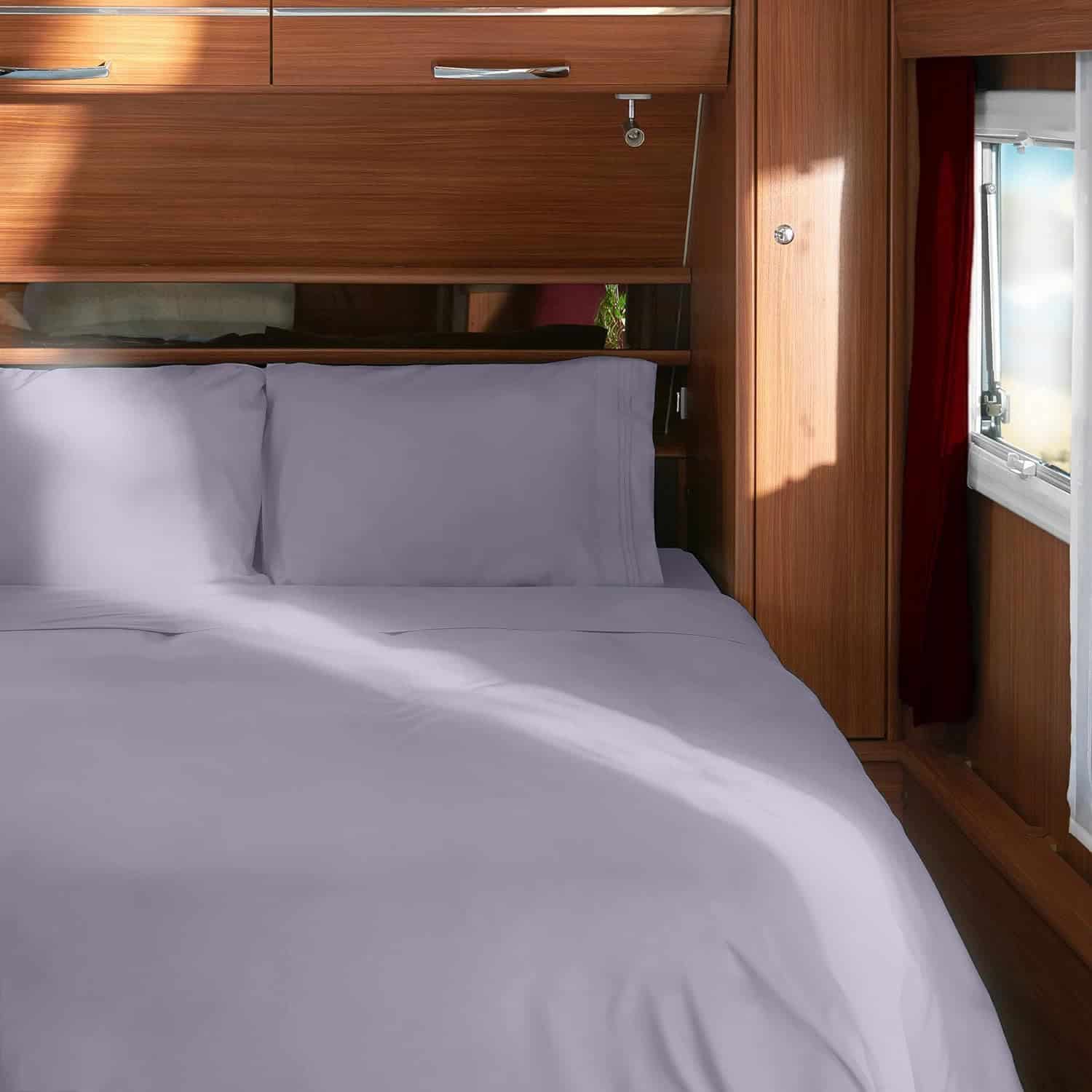 Juego de Sábanas Mellanni RV Short Queen - -Lila Claro