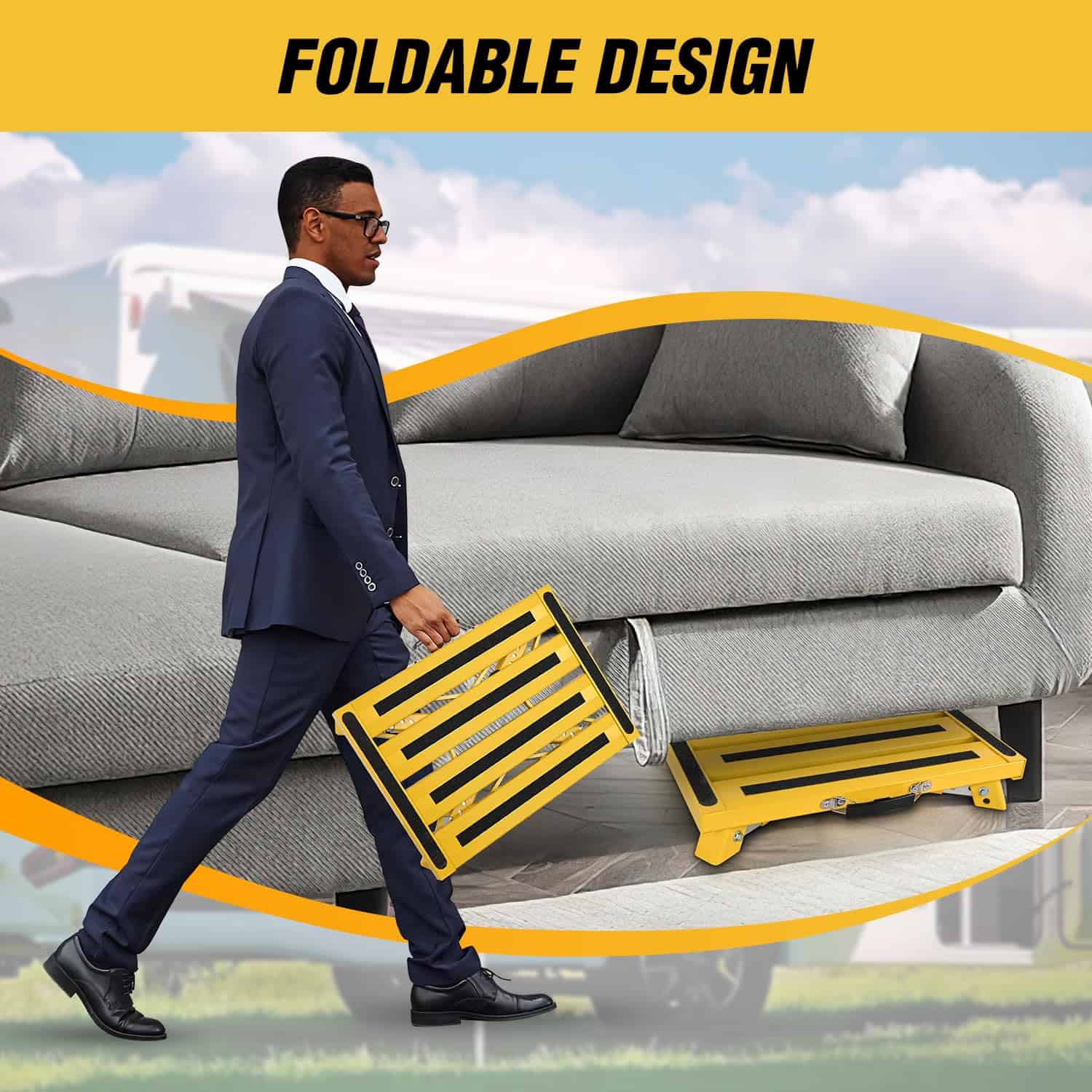 Escalón de RV Nilight Plegable Portátil de Aluminio con - Imagen 7