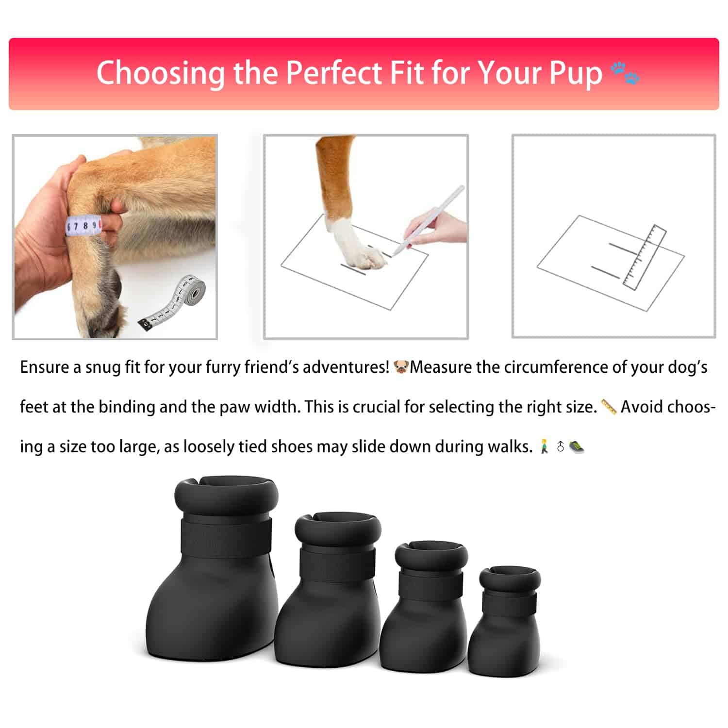Zapatos para Perros Grandes, Botas para Perros Medianos & - Imagen 3