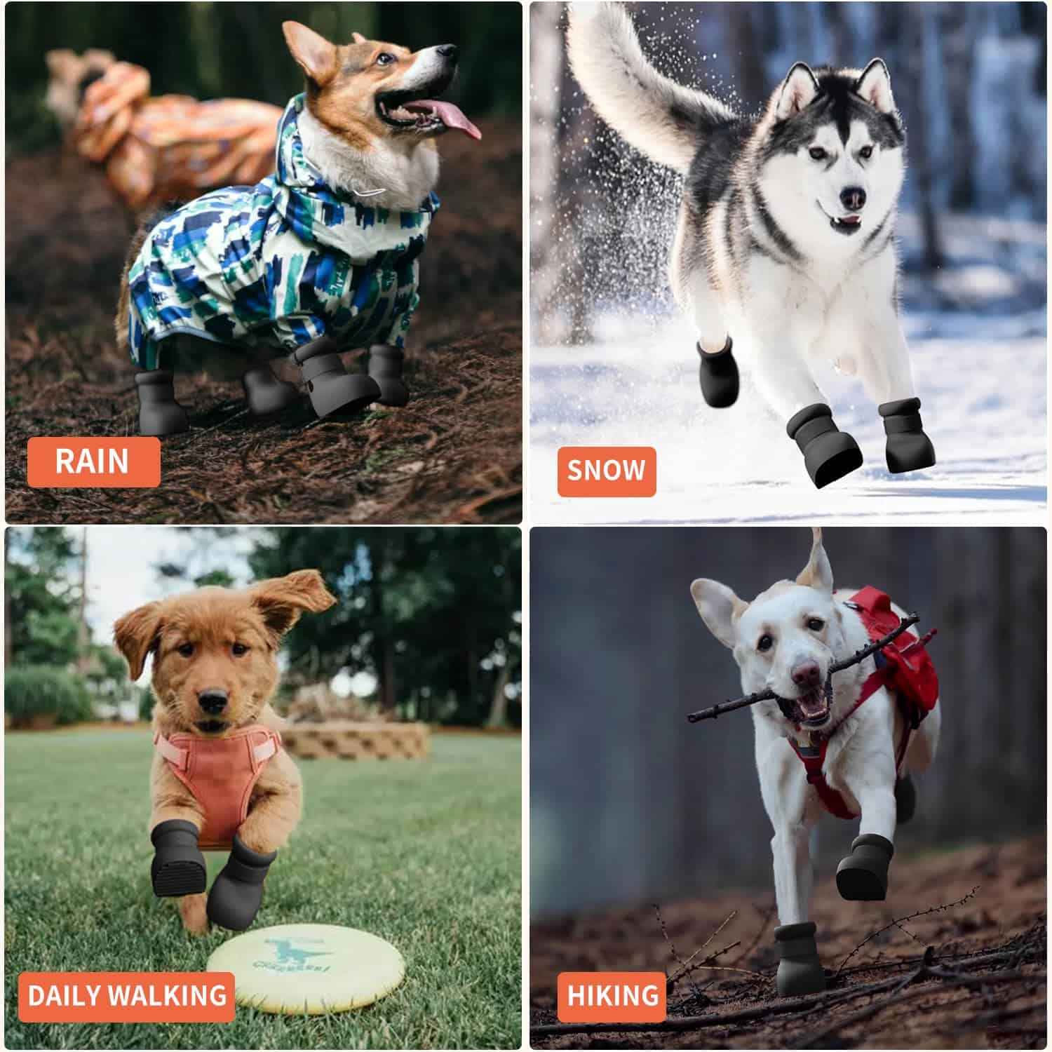 Zapatos para Perros Grandes, Botas para Perros Medianos & - Imagen 7