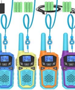 Walkie Talkies para Niños 4 Pack, Walkie Talkies