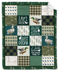 Manta de Lanzamiento de Pato Real Suave y Acogedora, Lindas