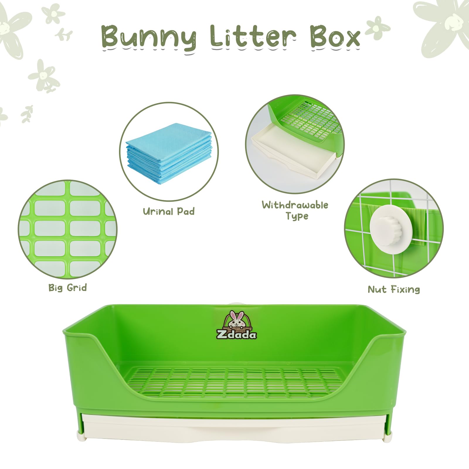 Caja de arena para conejos Humorous.P - Caja de arena extra - Imagen 5