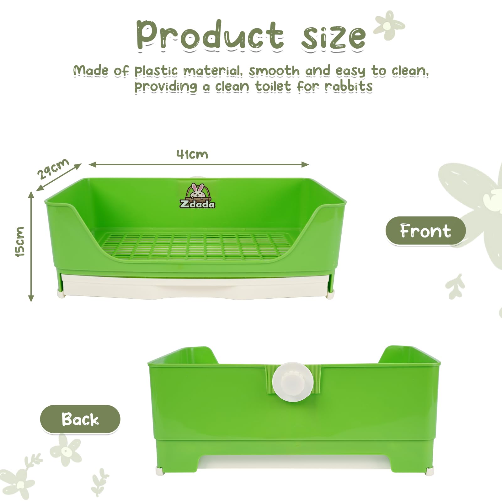 Caja de arena para conejos Humorous.P - Caja de arena extra - Imagen 4