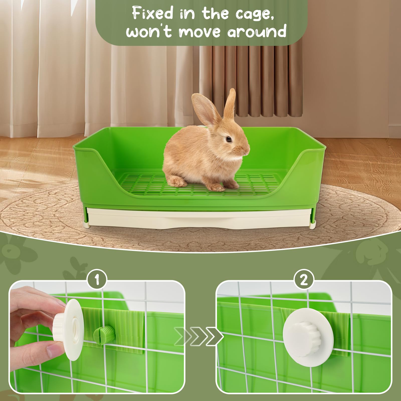 Caja de arena para conejos Humorous.P - Caja de arena extra - Imagen 6