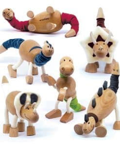 Set de Juguetes de Animales de Madera para Niños, Juguete