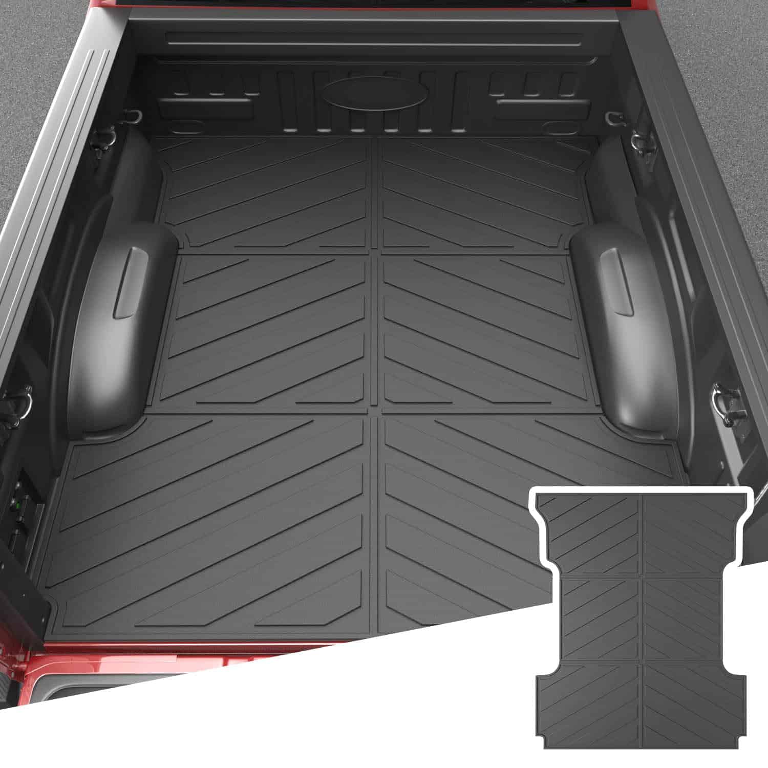 Tapete para cama de camioneta compatible con Ford F150