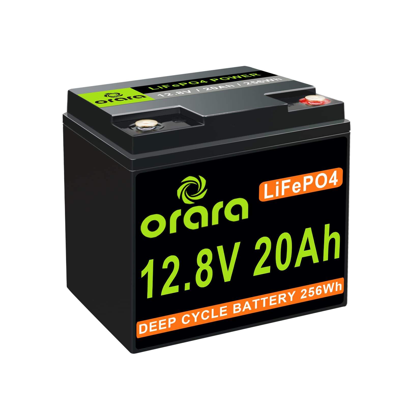 Batería de litio ORARA 12V 20Ah LiFePO4, BMS de 20A