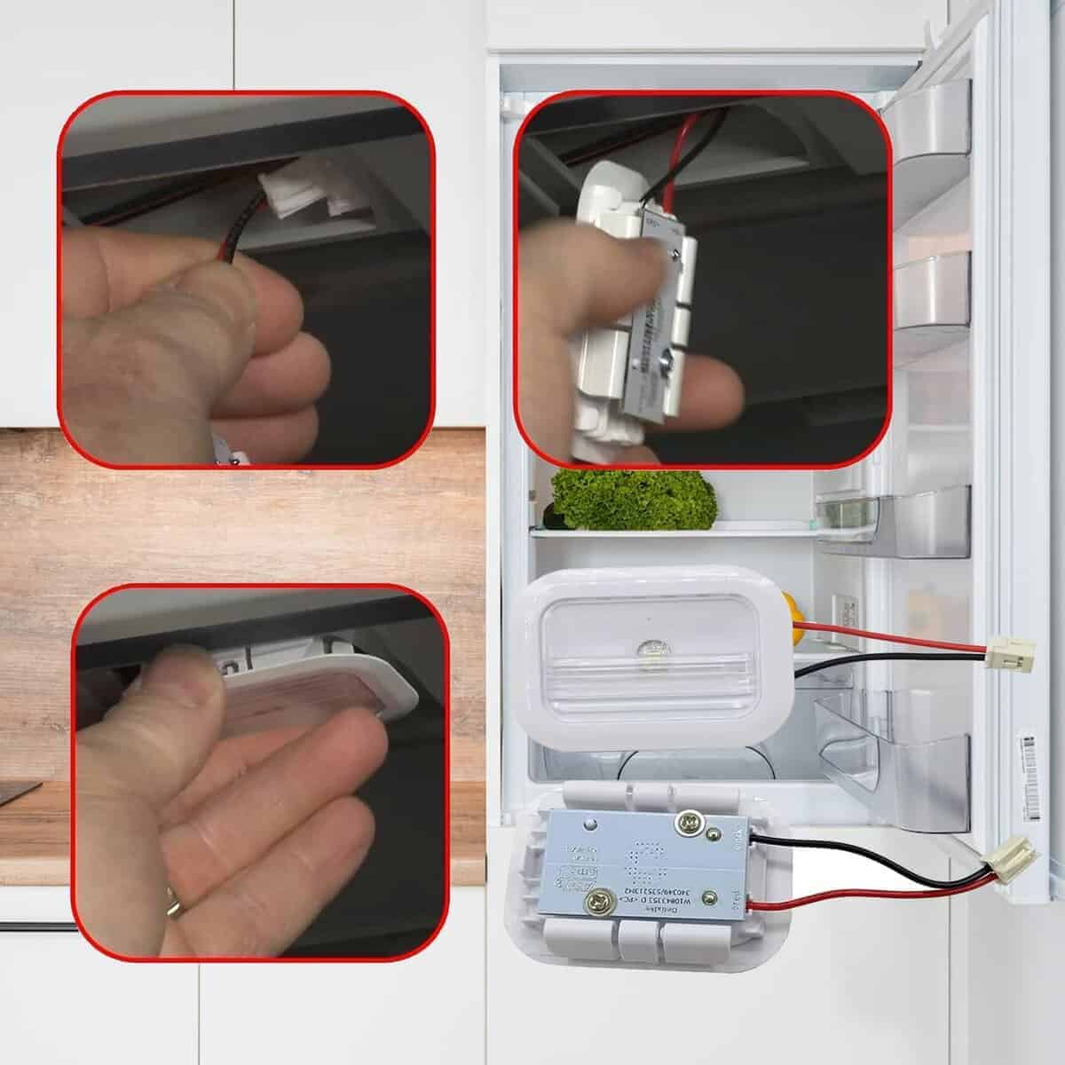 Modulo de Luz LED para Refrigerador Whirlpool kenmore - Imagen 5