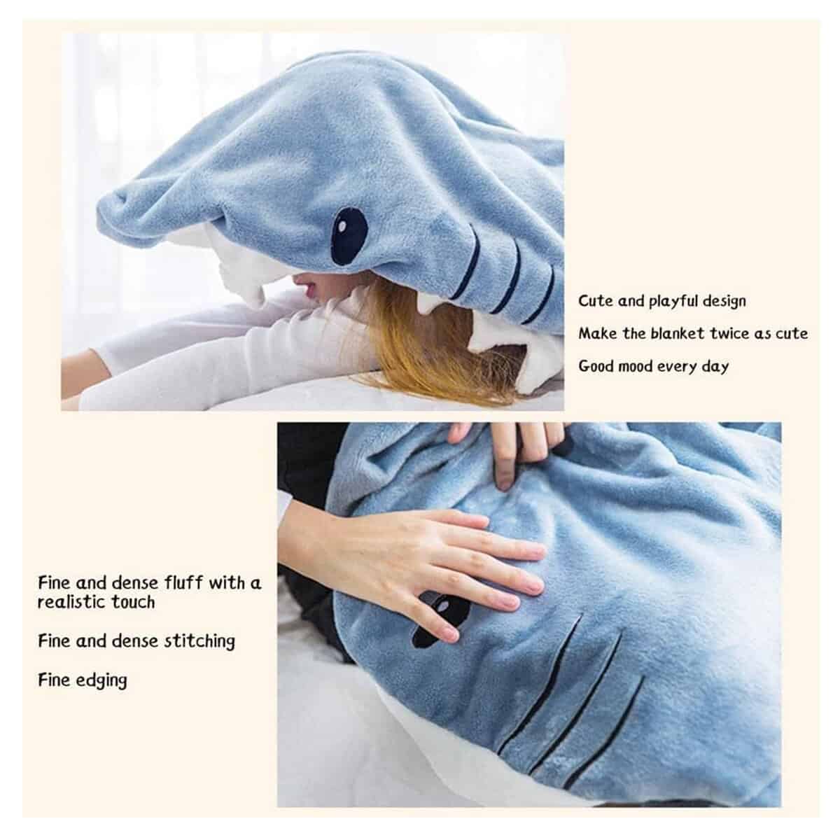 Nueva Manta Tiburón para Adultos - Manta Tiburón Portátil - Imagen 5