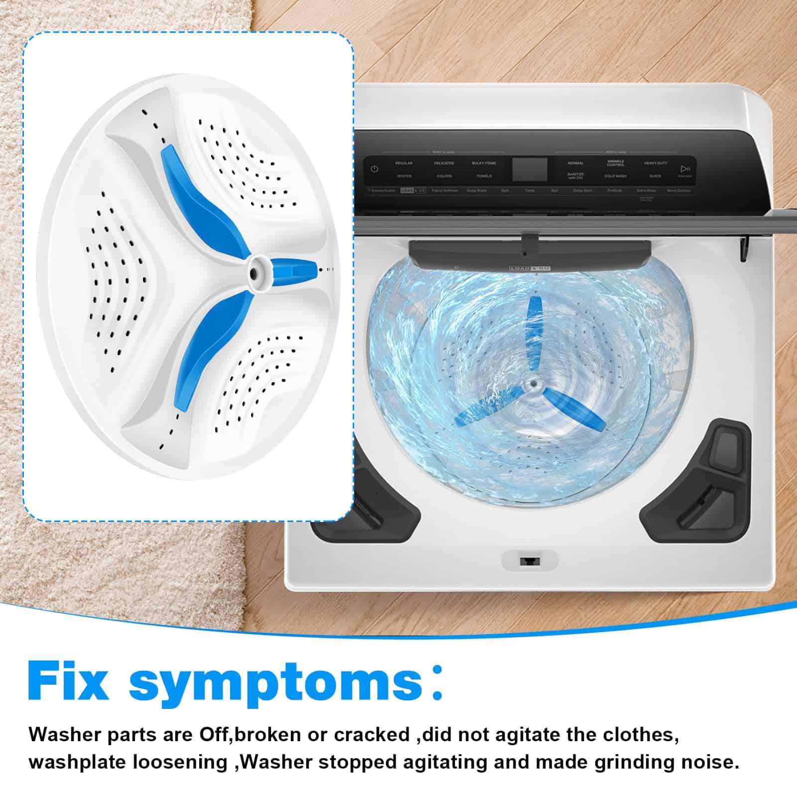 Placa de lavado para lavadora W10752285 Compatible con - Imagen 4