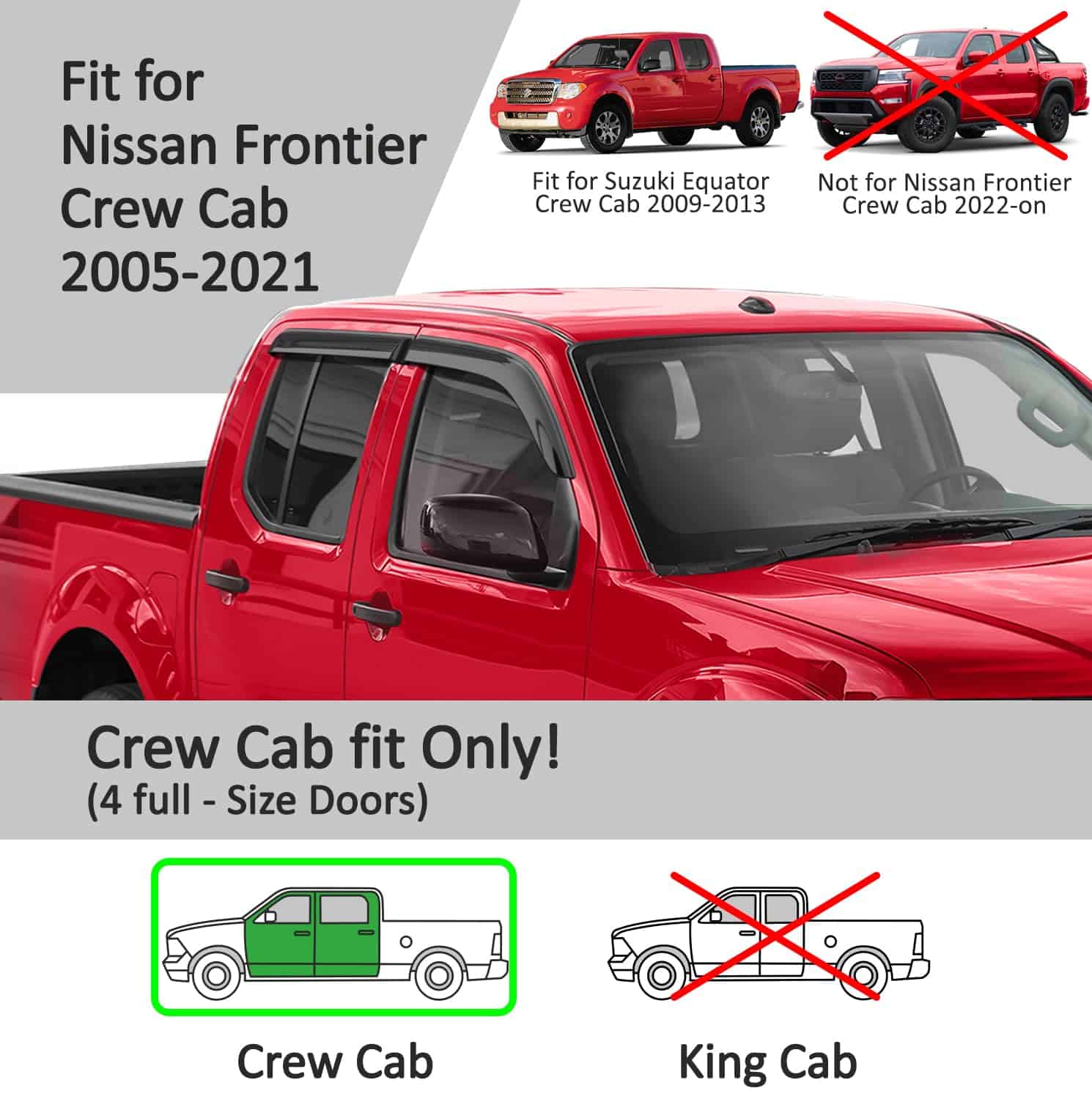Voron Glass Deflectores de Lluvia de Alta Durabilidad con - Imagen 6