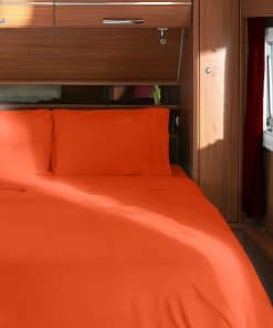 Juego de sábanas Mellanni RV Short Queen - -Naranja Amapola