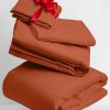 Juego de sábanas Mellanni King - 4 piezas -Terracota