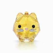 Figura de Gato Amarillo Swarovski Chubby Cats