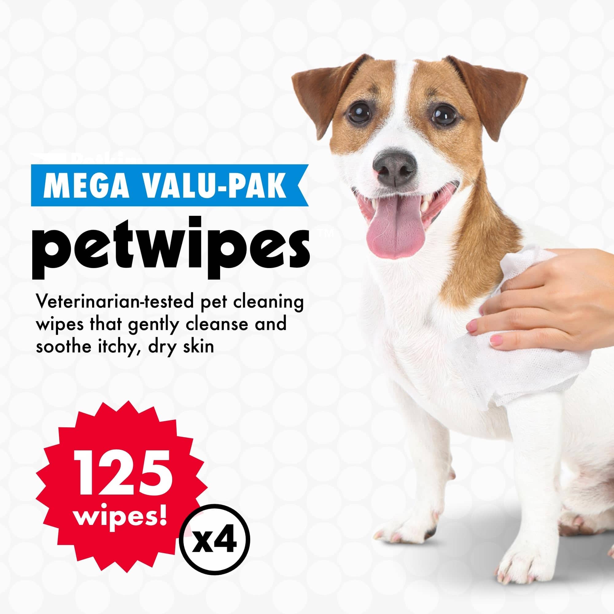 Paquete de Valor Mega de Toallitas para Mascotas Petkin, - Imagen 3