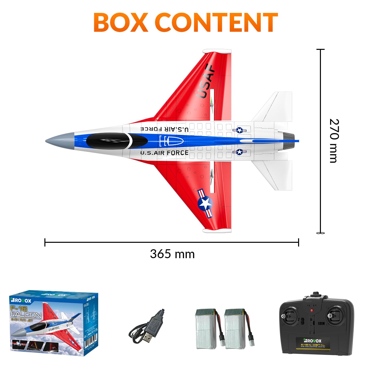 Avión de Control Remoto RC Plane F16 Falcon Fighter Jet con - Imagen 7