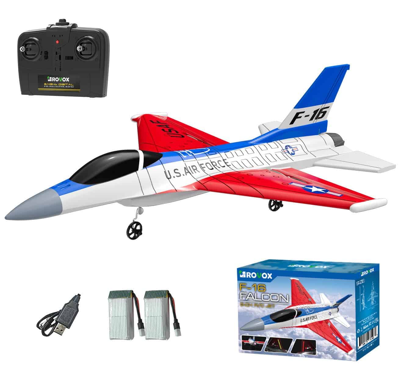 Avión de Control Remoto RC Plane F16 Falcon Fighter Jet con