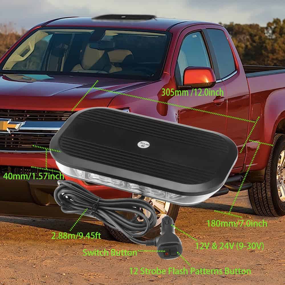 Luces de Estroboscópicas LED para Techo de Coche JALN7 12" - Imagen 4