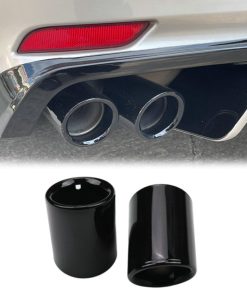 2 Piezas Extensión de Tubo de Escape Trasero de Acero