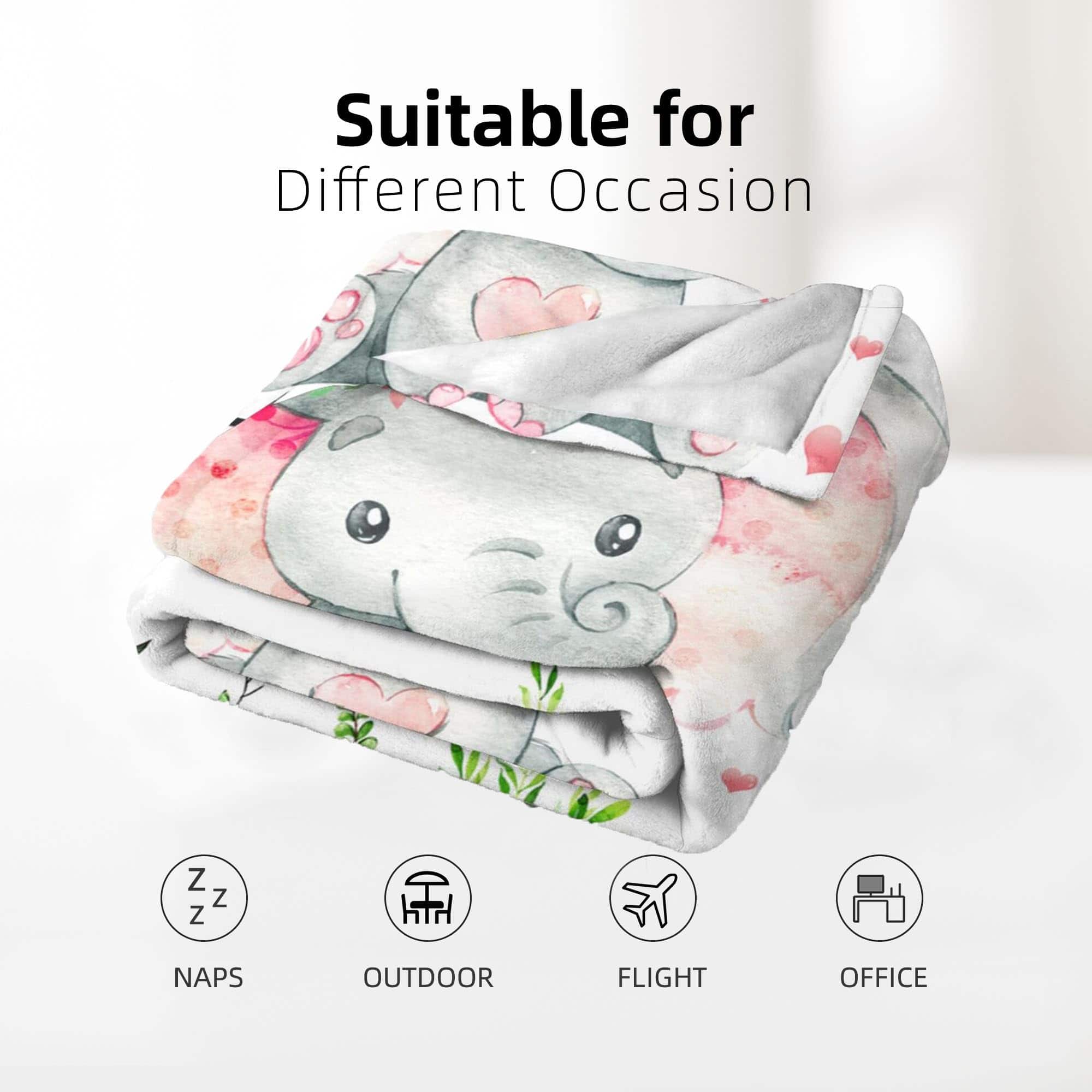 Manta de Elefante Regalos para Mujeres Regalos de Elefantes - Imagen 4