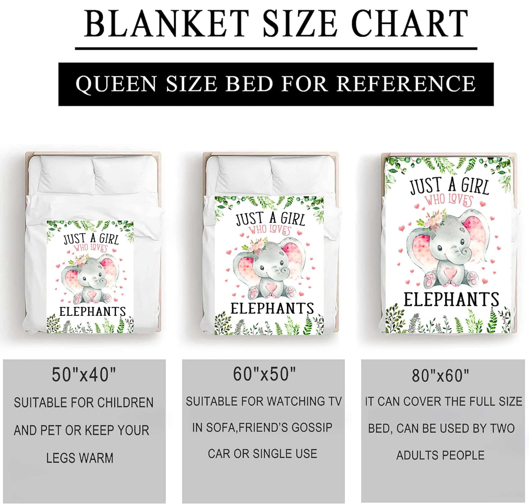 Manta de Elefante Regalos para Mujeres Regalos de Elefantes - Imagen 8