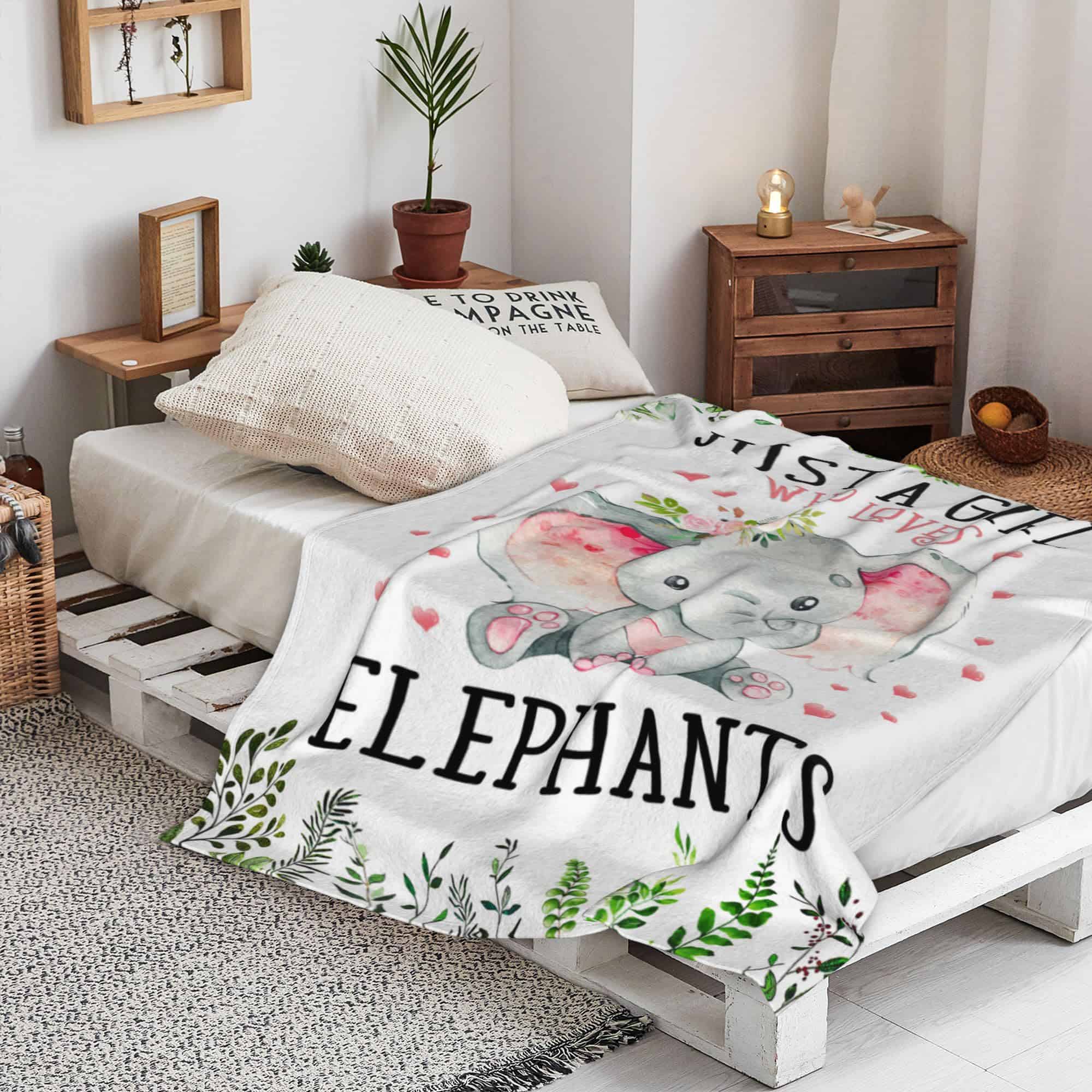 Manta de Elefante Regalos para Mujeres Regalos de Elefantes - Imagen 7