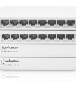 Switch Ethernet Rápido de 8 Puertos Manhattan - Paquete de