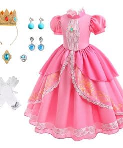 Disfraz de Princesa Peach para Niñas para Fiestas de