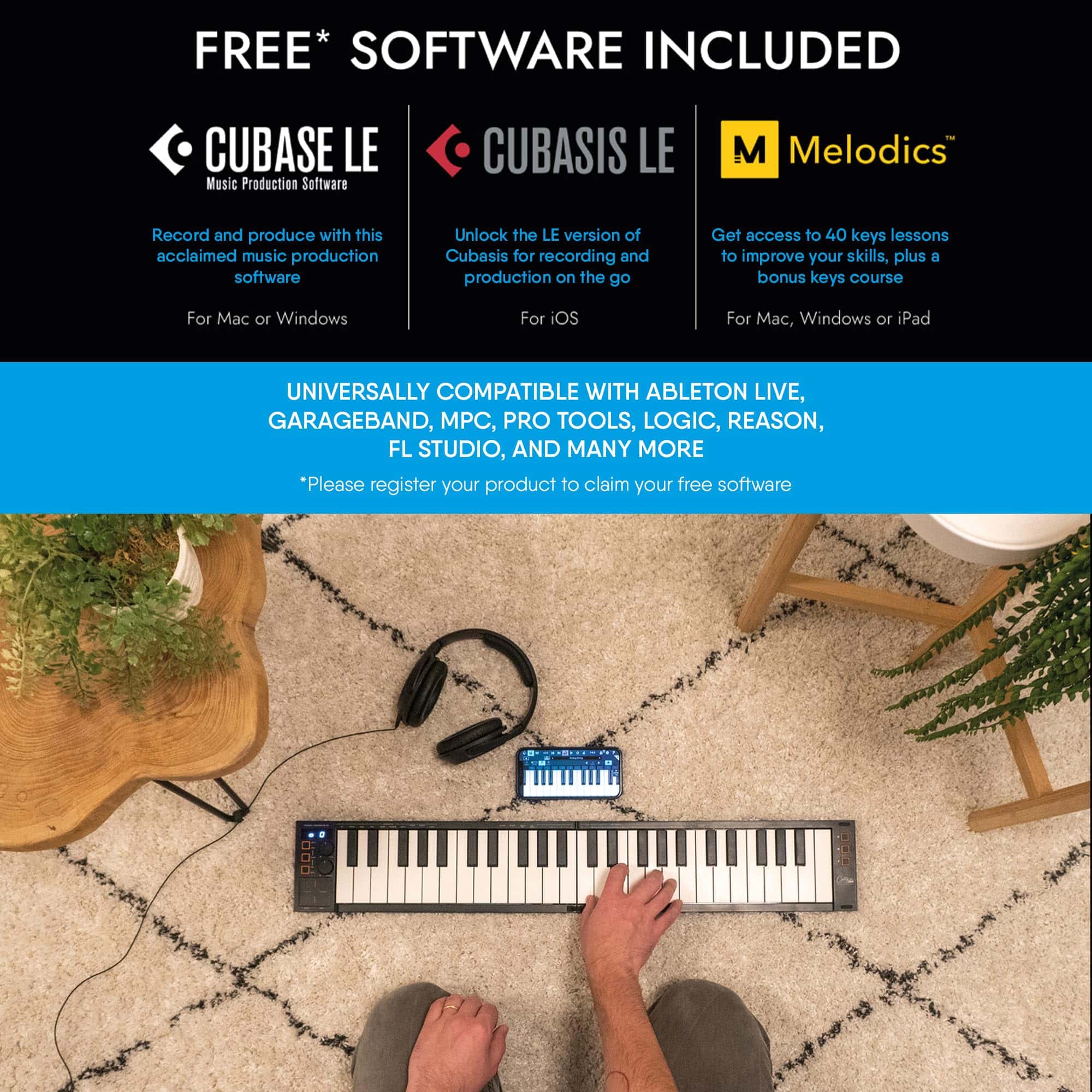 Controlador MIDI Plegable Portátil de 25 Teclas - MIDI por - Imagen 6