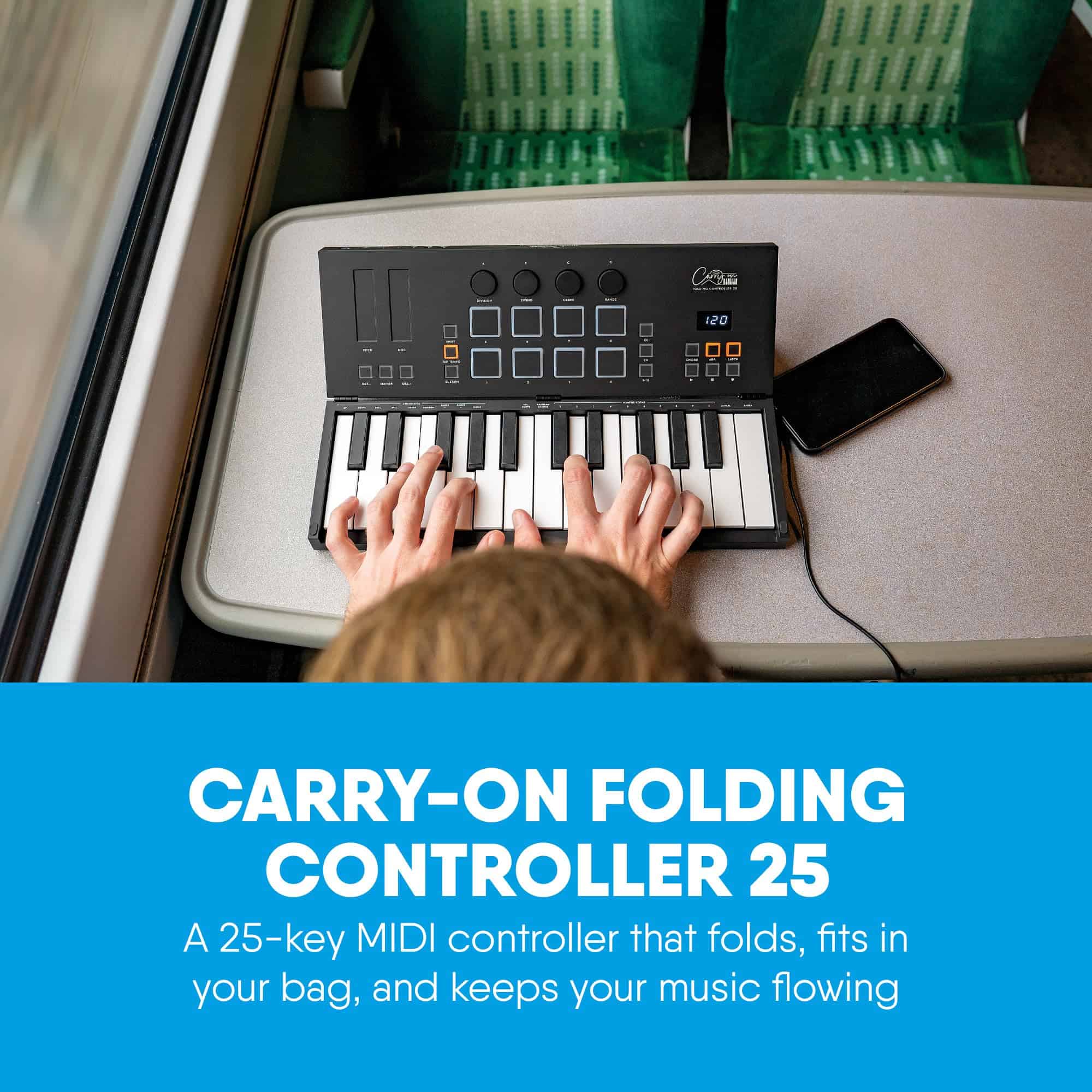 Controlador MIDI Plegable Portátil de 25 Teclas - MIDI por - Imagen 3